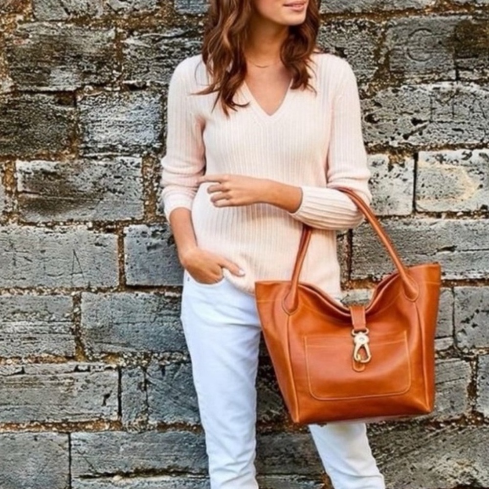 Dooney and Bourke Pebbled Leather Hobo Shoulder Bag